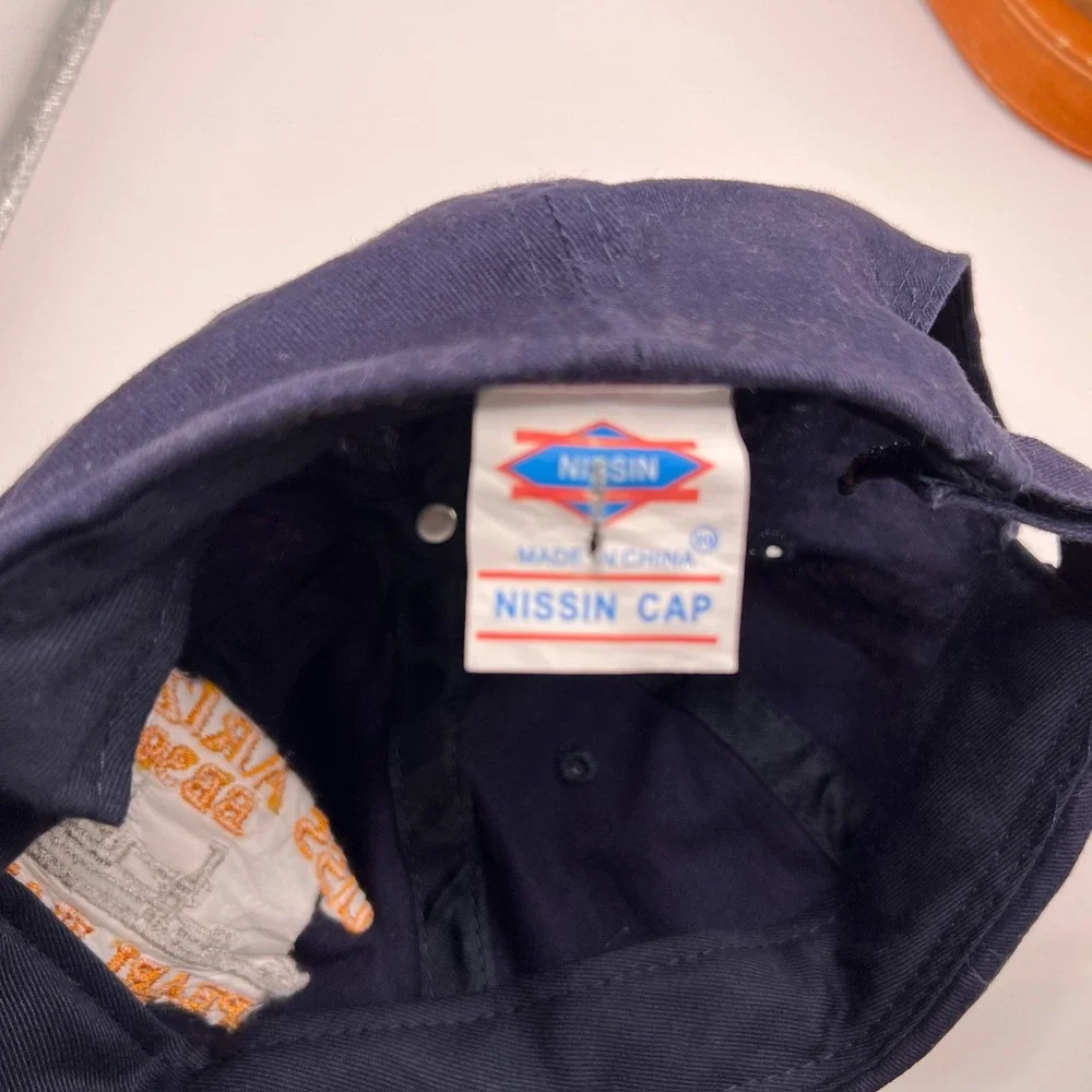 Nissin Cap USS Arizona BB39 Pearl Harbor Hawaii Navy Blue Embroidered Hat